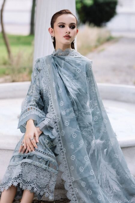 Nureh Daily Delight 2025 – DD-09 | Printed Lawn 3-Piece Unstitched Suit